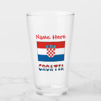 Personalisierte kroatische Flagge 