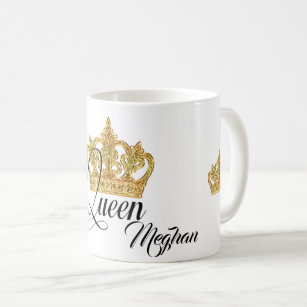 Personalisierte Kronenkönigin Tasse