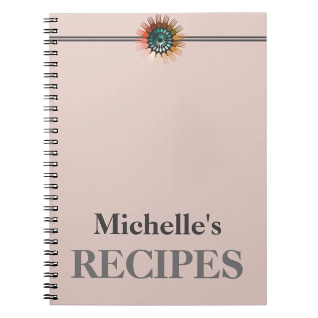Personalisierte Küchengeräte Rezept Notebook Notizblock (Vorderseite)