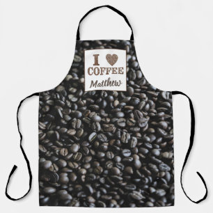 Personalisierte Küchenschürze für Kaffeeliebhaber Schürze