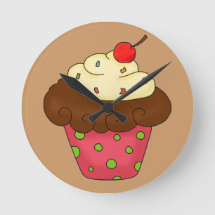 Personalisierte Kuchenuhr Runde Wanduhr