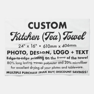 Personalisierte Küchenzeile Handtuch 24" x 16"