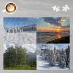 Personalisierte, kundenspezifische FotoCollage mit Puzzle<br><div class="desc">Laden Sie Ihre Fotos hoch und erstellen Sie einfach Ihr Foto Collage Puzzle. Sie können dieses Design auf anderen Zazzle-Produkten übertragen und an die meisten Zazzle-Produkte anpassen. Sie können auch auf ANDERE KLICKEN, um Details wie Hintergrundfarbe, Text, Schriftart oder einige Grafiken hinzuzufügen, zu löschen oder zu ändern. Standard Studio Designs...</div>