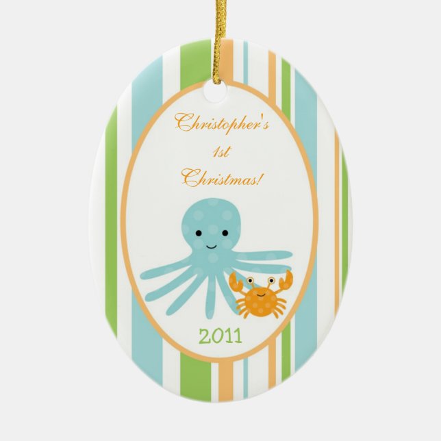 Personalisierte kundenspezifische keramik ornament (Vorne)