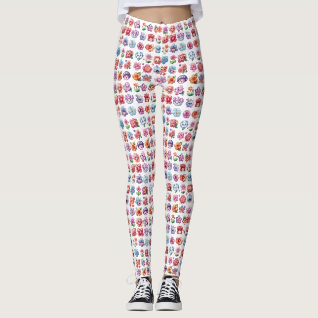 Personalisierte kundenspezifische Leggings mit All (Vorderseite)