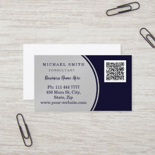 Personalisierte kundenspezifische QR-Logo-Geschäft Visitenkarte
