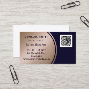 Personalisierte kundenspezifische QR-Logo-Geschäft Visitenkarte