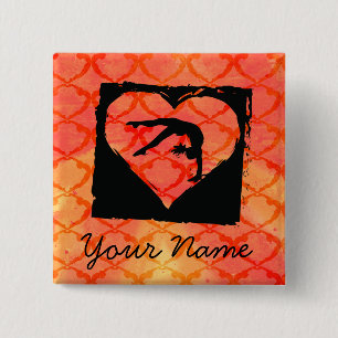 Personalisierte kundenspezifische Tanz-Gymnastik Button