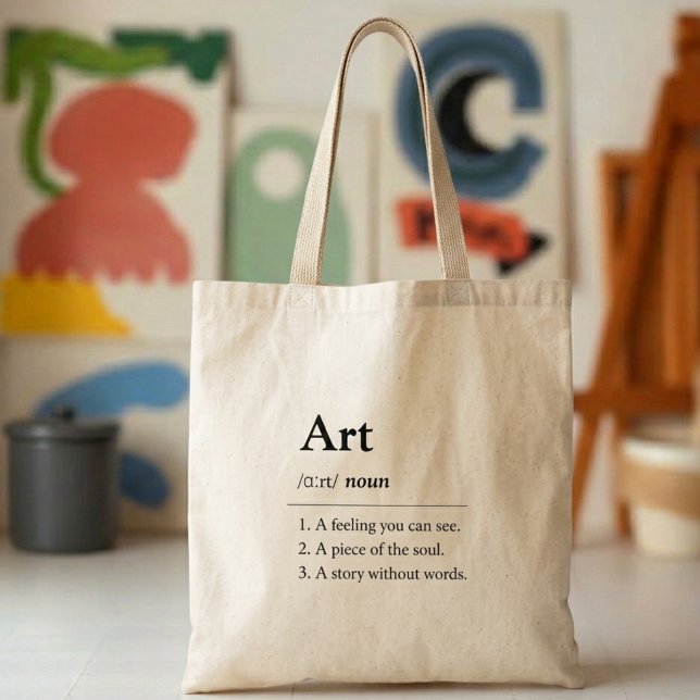 Personalisierte Kunst-Definitions-Tasche Tragetasche (Fully customizable tote bag for art lovers)