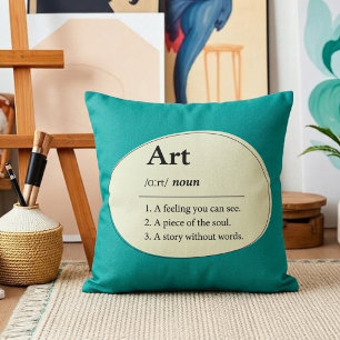 Personalisierte Kunst-Wörterbuch-Style-Zierkissen Kissen