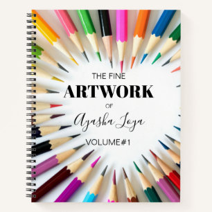 Personalisierte Künstlerbezeichnung Sketchbook Notizbuch