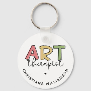 Personalisierte Kunsttherapeuten Gaben Schlüsselanhänger