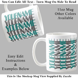 Personalisierte kurze benutzerdefinierte Namens-Tü Kaffeetasse
