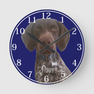 Personalisierte Kurze Zeigeruhr Runde Wanduhr