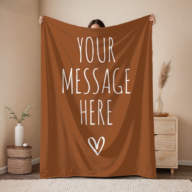 Personalisierte Kuscheldecke mit eigener Nachricht Fleecedecke (Personalized Words Blanket – Birthday or Graduation Gift for Her or Him)