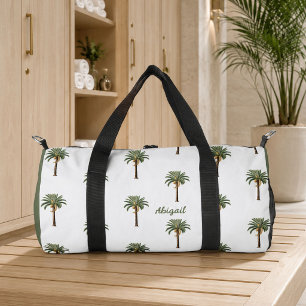 Personalisierte Küsten-Chic-Palmen mit jedem Namen Duffle Bag
