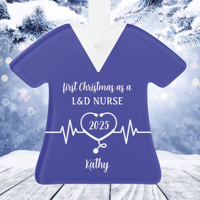 Personalisierte L&D-Krankenpflege Weihnachten Ornament (Personalized L&D Nurse Christmas Ornament
)