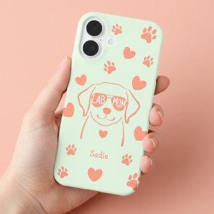 Personalisierte Labrador-Hundemutter-Handyhülle mi iPhone 16 Hülle