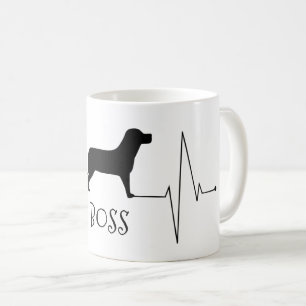 Personalisierte Labrador-Liebe Mein Hund Herzschla Tasse
