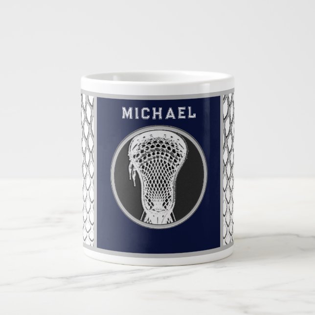 Personalisierte Lacrosse Collectious Riant Coffee  Jumbo-Tasse (Vorderseite)