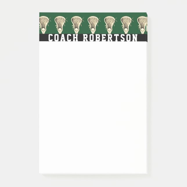 Personalisierte Lacrosse-Geschenke Notizen (Vorderseite)