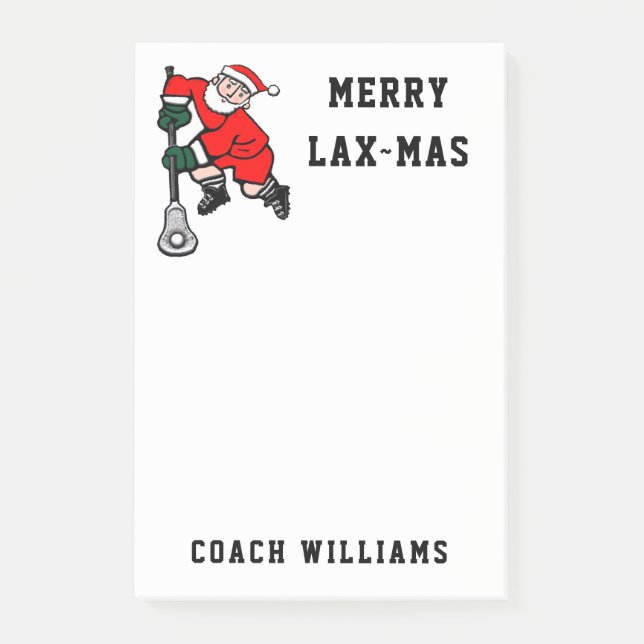 Personalisierte Lacrosse-Geschenke Notizen (Vorderseite)