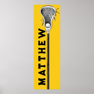 personalisierte Lacrosse Poster