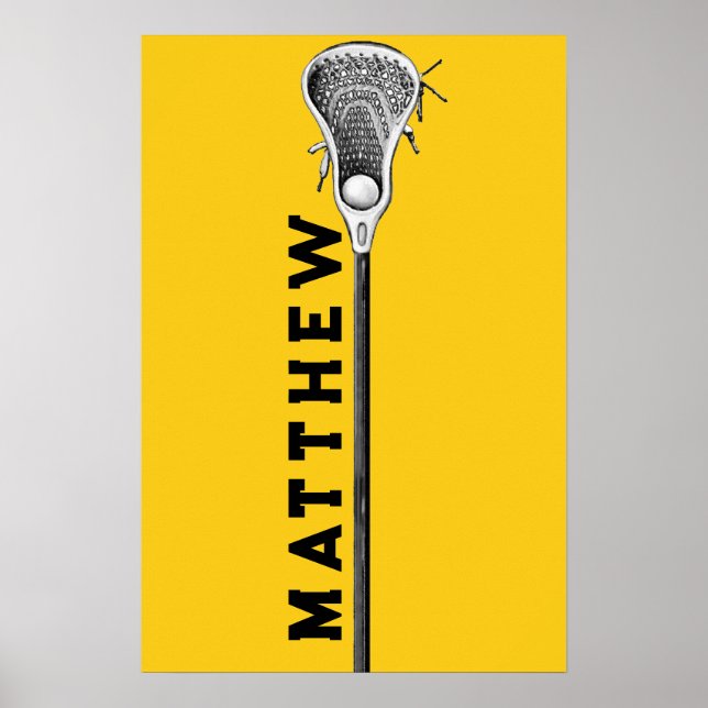 personalisierte Lacrosse Poster (Vorne)
