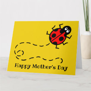 Personalisierte Ladybird Ladybug Day Card Karte