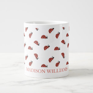 Personalisierte Ladybug-Tasse Niedliches benutze Jumbo-Tasse