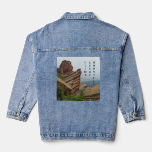 Personalisierte landschaftliche "Red Rock"-Jeansja Jeansjacke