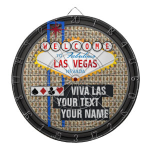 Personalisierte Las Vegas Dartscheibe