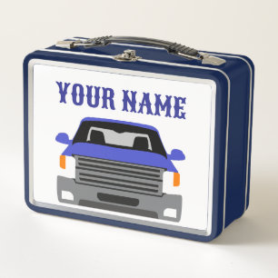 Personalisierte Lastkraftwagen Metall Brotdose