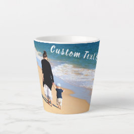 Personalisierte Latte-Tasse des Fotos mit benutzer Milchtasse