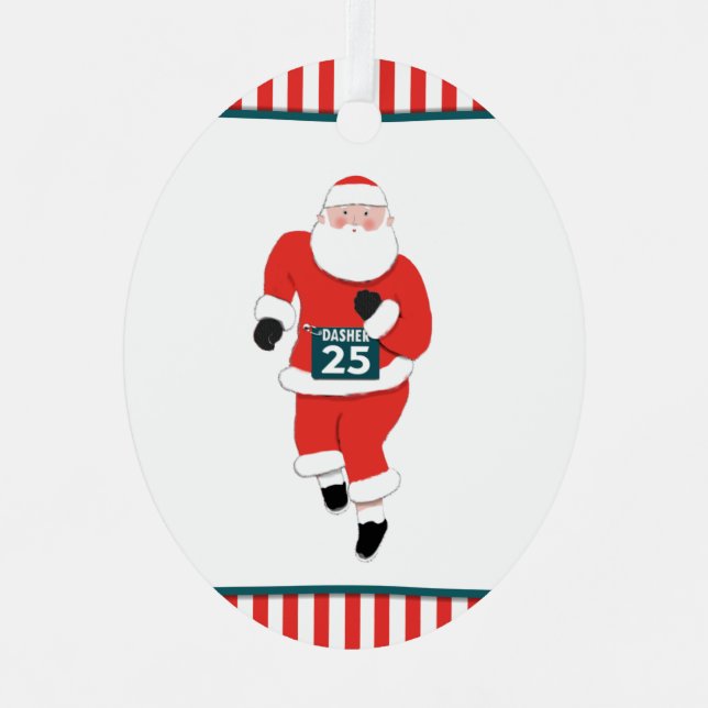 personalisierte Laufbahn Ornament Aus Metall (Vorderseite)