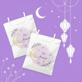 Personalisierte Lavendel-Eid-Mubarak-Geschenktüte Geschenktütchen