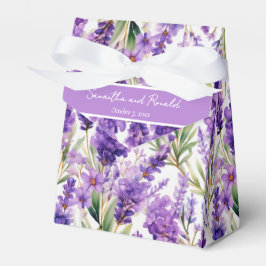 Personalisierte Lavendel-Hochzeit Geschenkschachtel