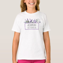Personalisierte Lavendelblumen Bester Schüler Alle T-Shirt