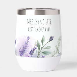 Personalisierte Lavendelblumen-Lehrerdankbarkeit