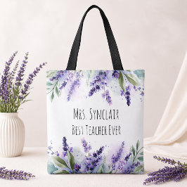 Personalisierte Lavendelblumen-Lehrerdankbarkeit