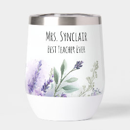 Personalisierte Lavendelblumen-Lehrerdankbarkeit