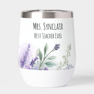 Personalisierte Lavendelblumen-Lehrerdankbarkeit
