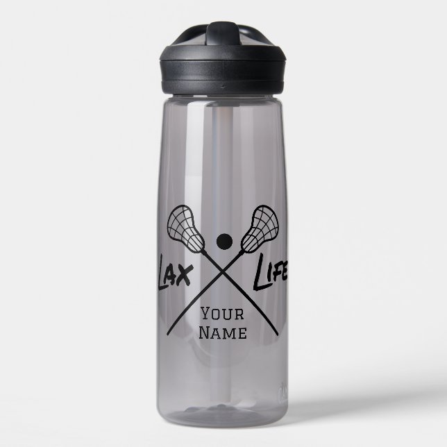 Personalisierte LAX (Lacrosse) Trinkflasche (Vorne)