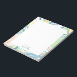 Personalisierte leaf Abstrakt Art flatter Hinweis Notizblock<br><div class="desc">Dieses personalisierte Notizkartendesign besticht durch eine handbemalte, abstrakte Aquarellkunst, die den Text mit Ihrem Namen personalisieren und für jeden Anlass oder jedes Geschäft nutzen kann. Mehr passende Produkte gibt es in meinem Shop ByEunMee.</div>