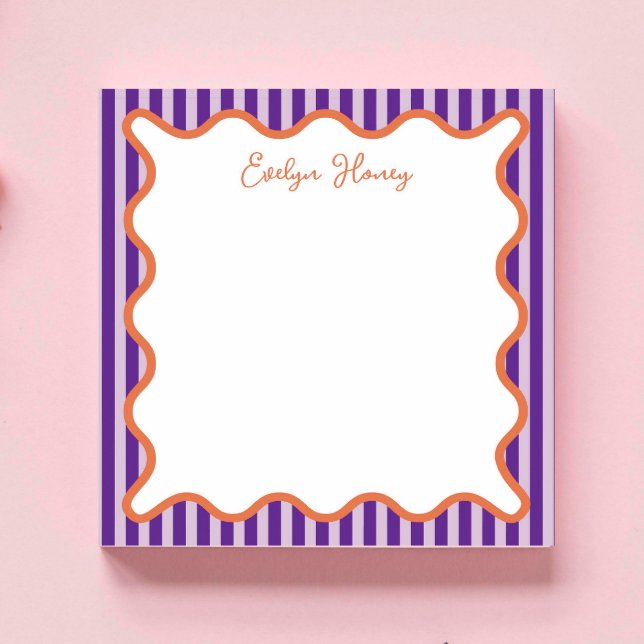 Personalisierte Lebendige Fette Farben Whimsical W Notizblock (Von Creator hochgeladen)