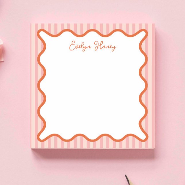 Personalisierte Lebendige Fette Farben Whimsical W Notizblock (Von Creator hochgeladen)