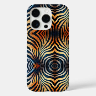 Personalisierte, lebendige Zebra Streifen: farbenf iPhone 16 Pro Hülle