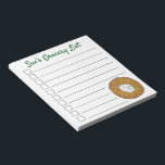 Personalisierte Lebensmittelliste Latke Potato Pan Notizblock<br><div class="desc">Das Design zeigt eine originelle Marker-Illustration eines leckeren Latke Potato Pancakes mit sauer Creme, ein Grundnahrungsmittel der jüdischen Urlaubsküche. Ideal für Hanukkah Feiern! Dieses Chanukah Latkes Design ist auch auf anderen Produkten erhältlich. Viele weitere Feinschmecker-Designs sind auch in diesem Shop erhältlich! Sehen Sie nicht, wonach Sie suchen? Brauchen Sie Hilfe...</div>