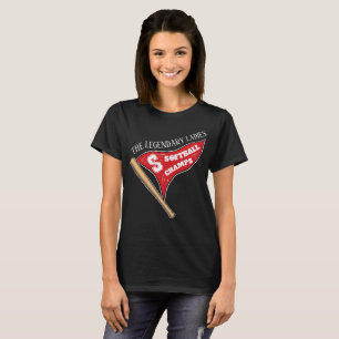 Personalisierte Legendäre Ladys Softball Champ T-Shirt