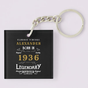 Personalisierte Legende zum 90. Geburtstag 1936 Vi Schlüsselanhänger